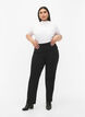 Pantalon extensible en viscose, Noir, Model image number 0