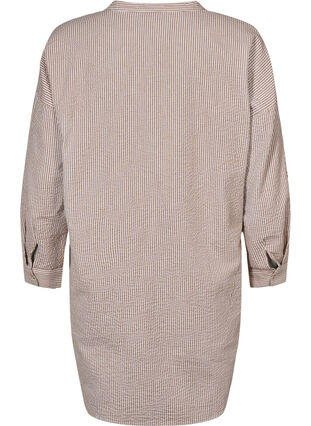 Chemise en coton rayée à manches 3/4, Natural Stripe, Packshot image number 1
