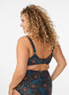 Haut de bikini rembourr&eacute; et imprim&eacute;, Bleu p&eacute;trole, Model image number 1