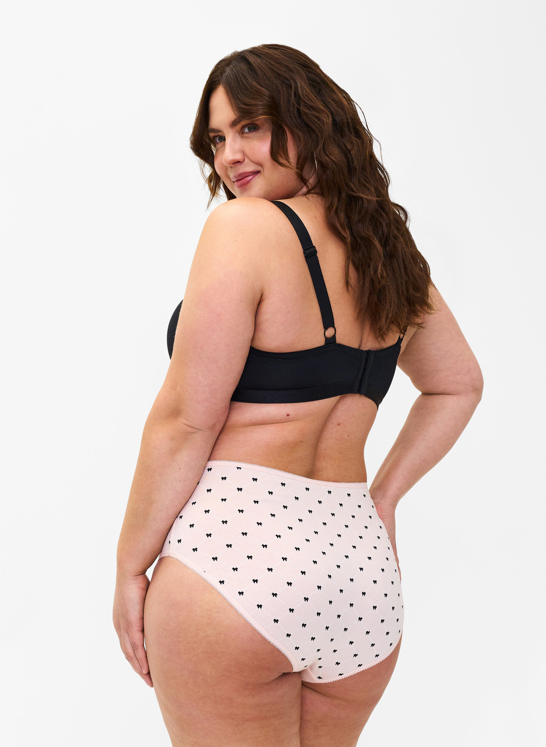 Zizzi 7-pack de culottes avec une taille standard, Vert clair, Model image number 1