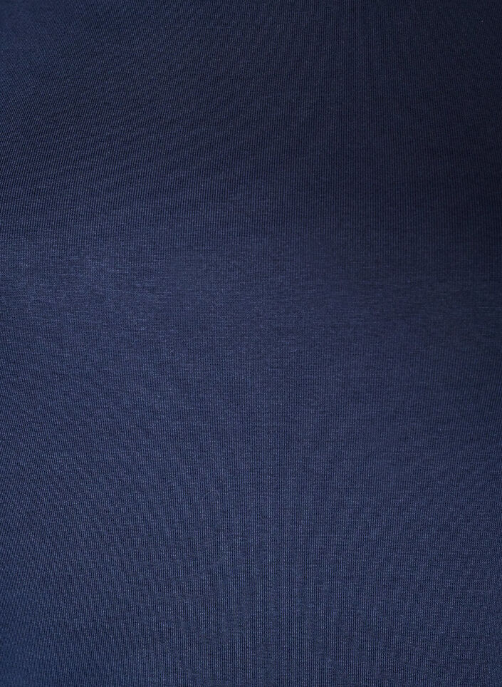 T-shirt basic &agrave; col bateau et manches 3/4, Bleu, Packshot image number 2