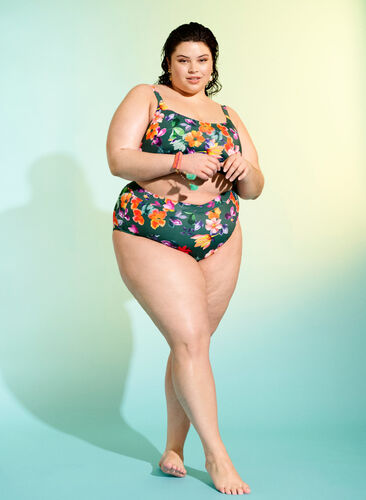 Bas de bikini avec imprimé et taille haute, Meave Print, Image image number 0