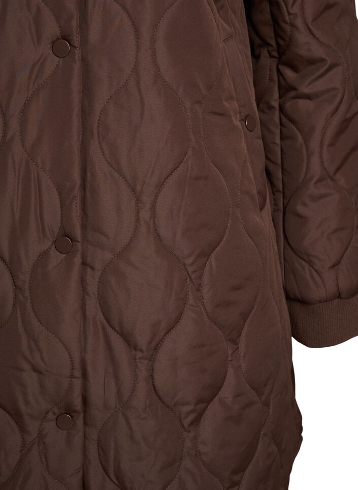 Veste matelass&eacute;e mi-longue avec capuche, 1682, Packshot image number 2