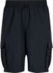  Shorts taille haute avec poches cargo, Black, Packshot image number 0