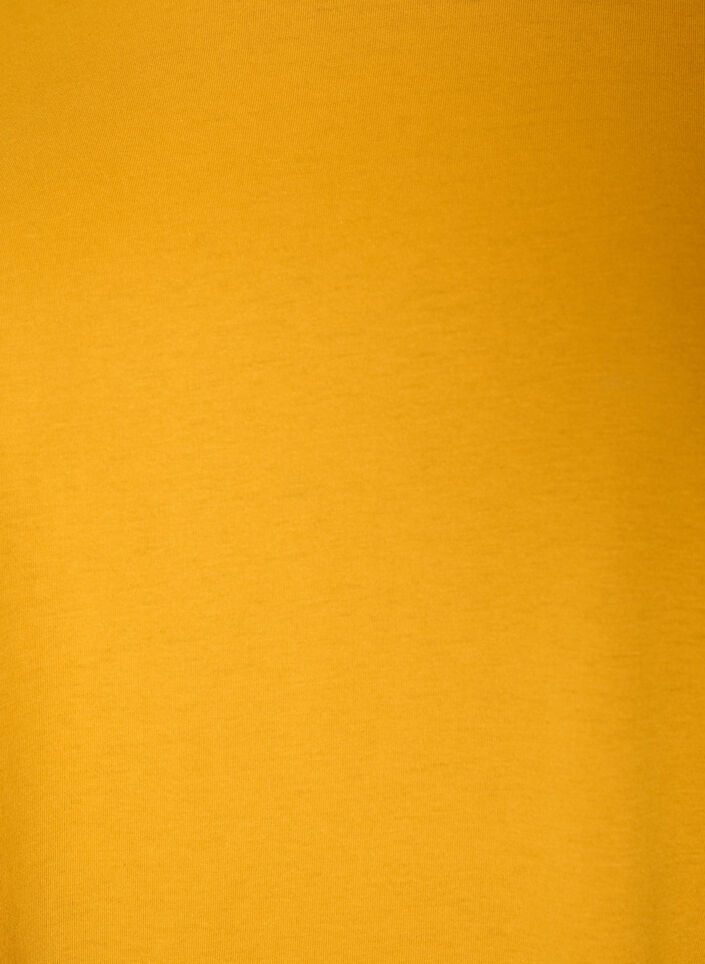 T-shirt &agrave; manches courtes en coton m&eacute;lang&eacute;, Jaune, Packshot image number 2