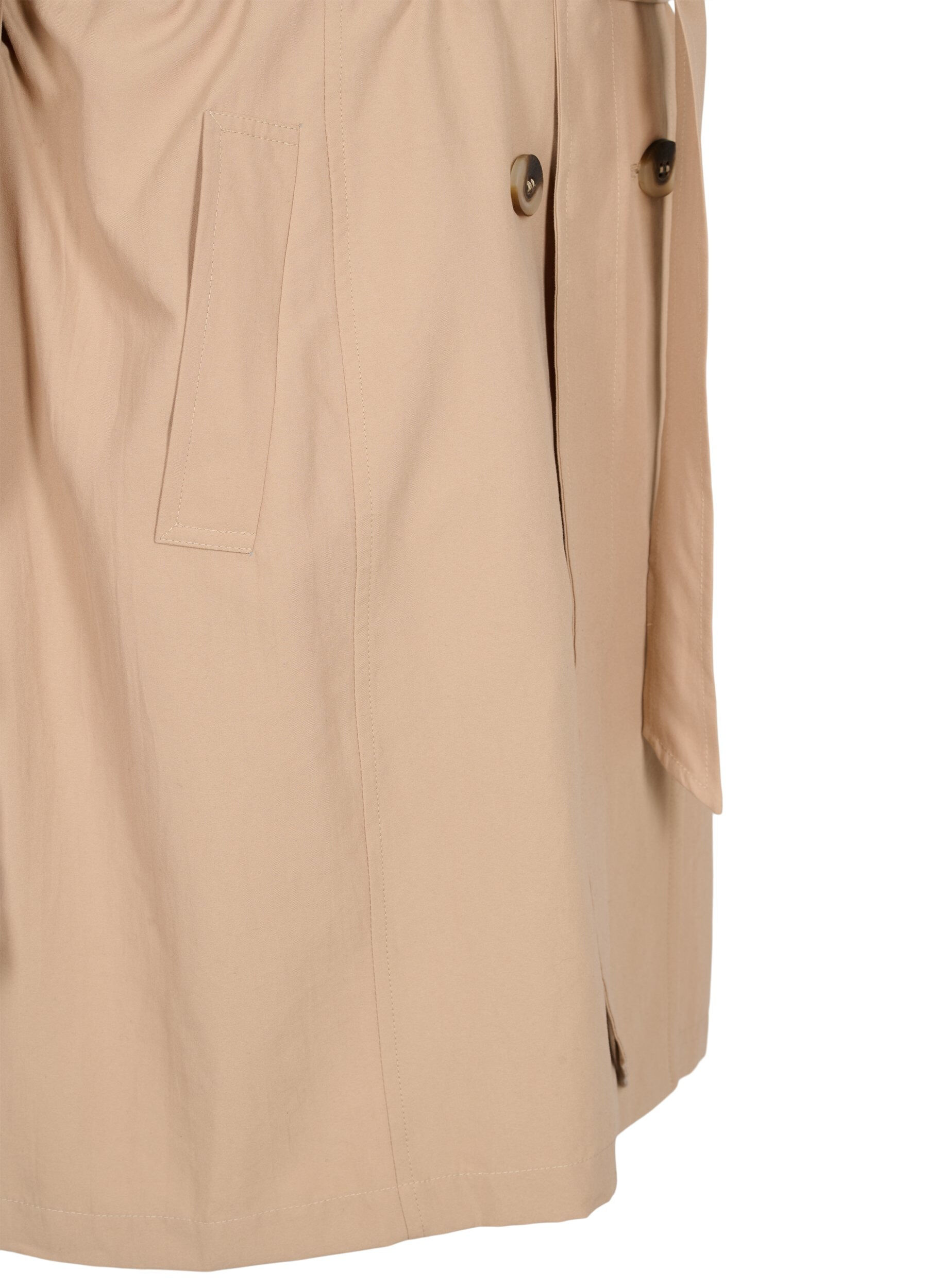 Zizzi Trench-coat avec ceinture et poches, Nomad, Packshot image number 3