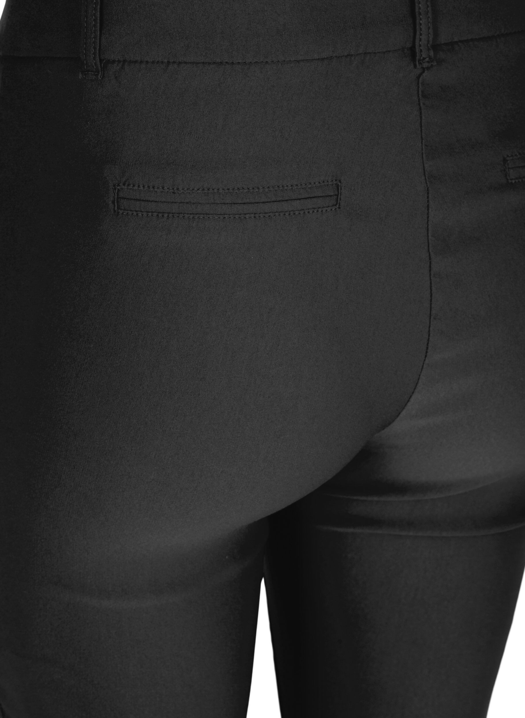 Zizzi Pantalon l&eacute;g&egrave;rement brillant, Black, Packshot image number 3