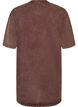 Robe T-shirt ample avec effet d&eacute;lav&eacute;, Marron, Packshot image number 1