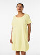 Robe en coton &agrave; manches courtes, Jaune clair, Model image number 0