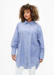 Chemise rayée ample en coton, Baja Blue Stripe, Model image number 0