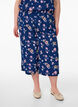 Pantalon ample avec imprim&eacute;, Bleu, Model image number 2
