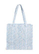 Sac de magasinage avec fermeture &eacute;clair, Bleu, Packshot image number 1