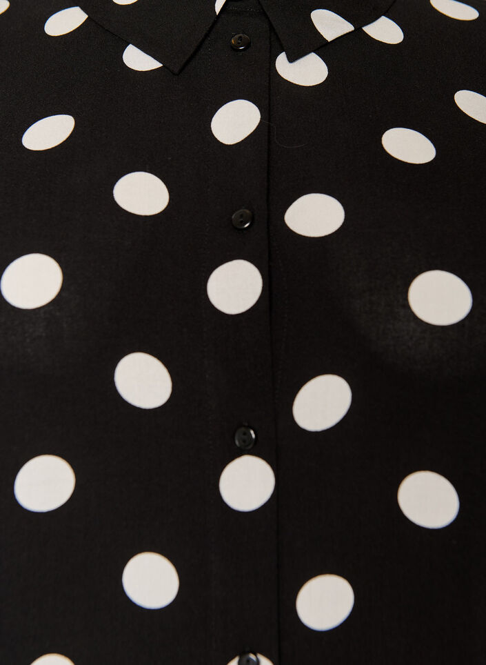 Chemise longue ample en viscose, Vanille, Packshot image number 2