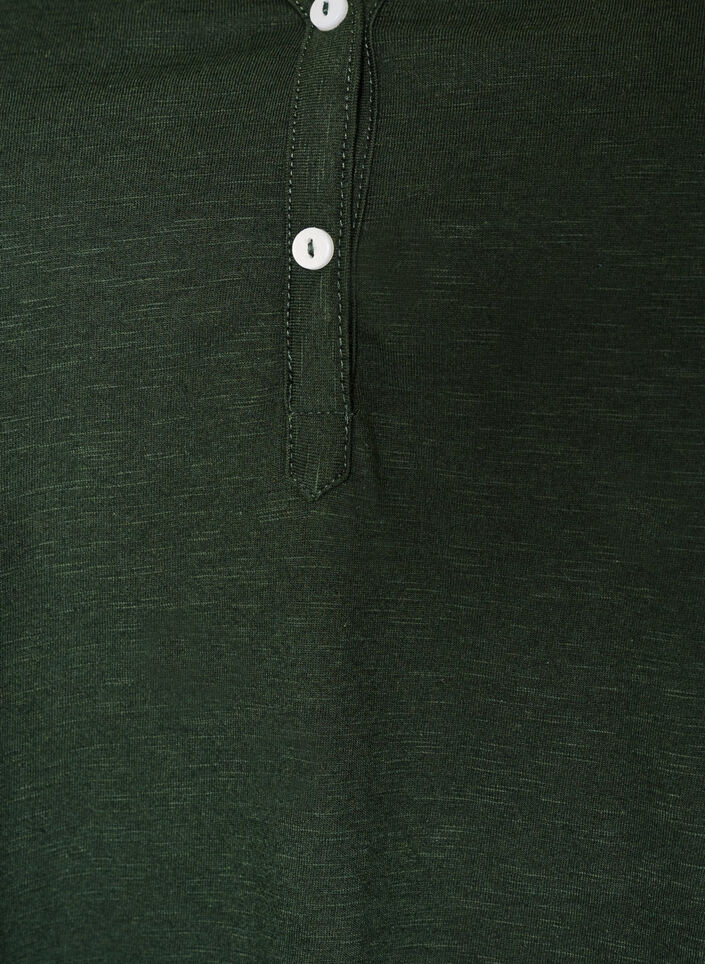 T-shirt dot&eacute; de boutons, Vert fonc&eacute;, Packshot image number 2