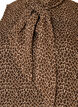 Robe midi en mousseline &agrave; imprim&eacute; l&eacute;opard avec ceinture &agrave; nouer, Marron, Packshot image number 2