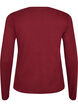 T-shirt basique &agrave; manches longues et col rond, Bordeaux, Packshot image number 1
