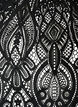 Blouse en dentelle avec manches longues trompette et volants, Noir, Packshot image number 2