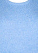 Pull en maille à manches longues, contenant de la laine et à col rond, Della R. Blue Mel., Packshot image number 2