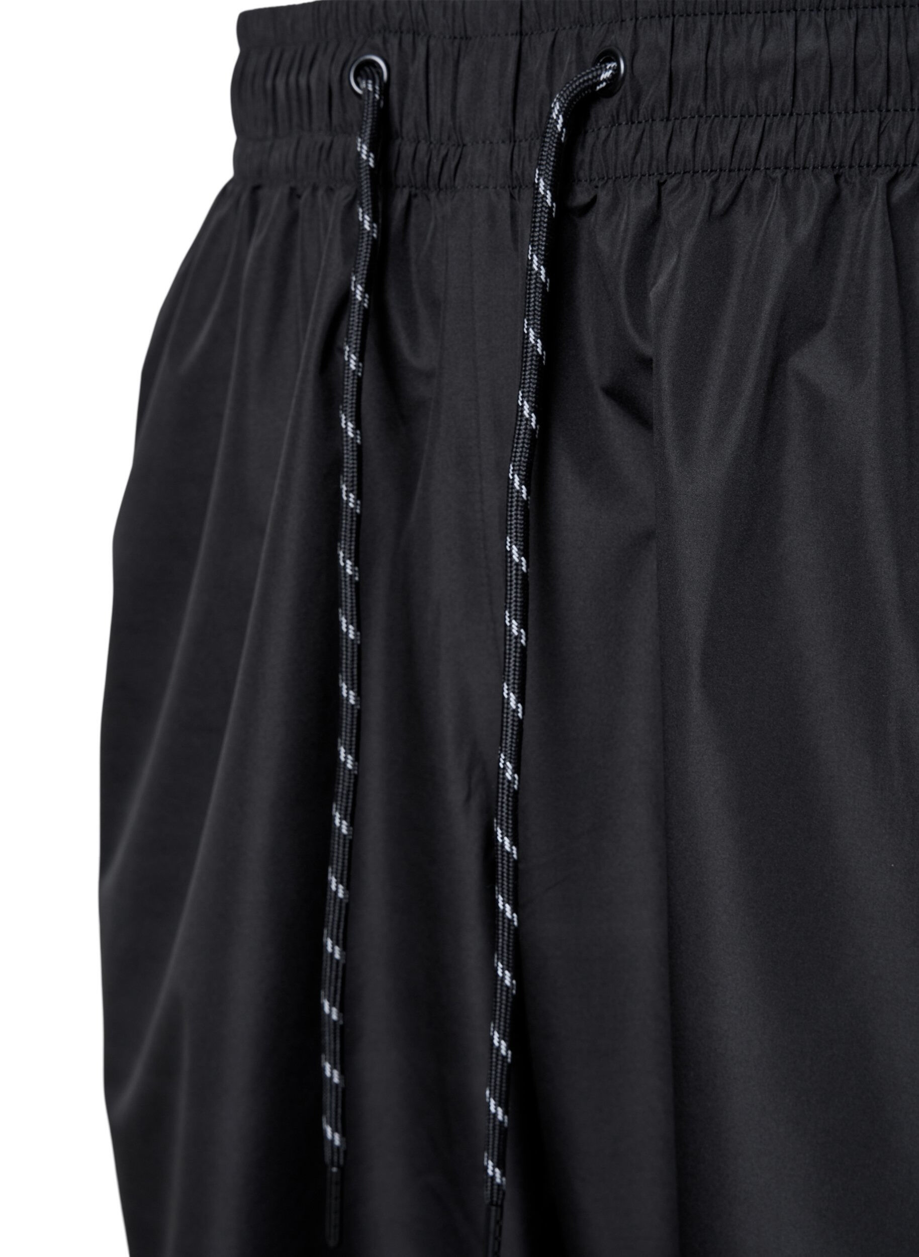 Zizzi Pantalon de pluie avec &eacute;lastique et cordon de serrage, Noir, Packshot image number 2