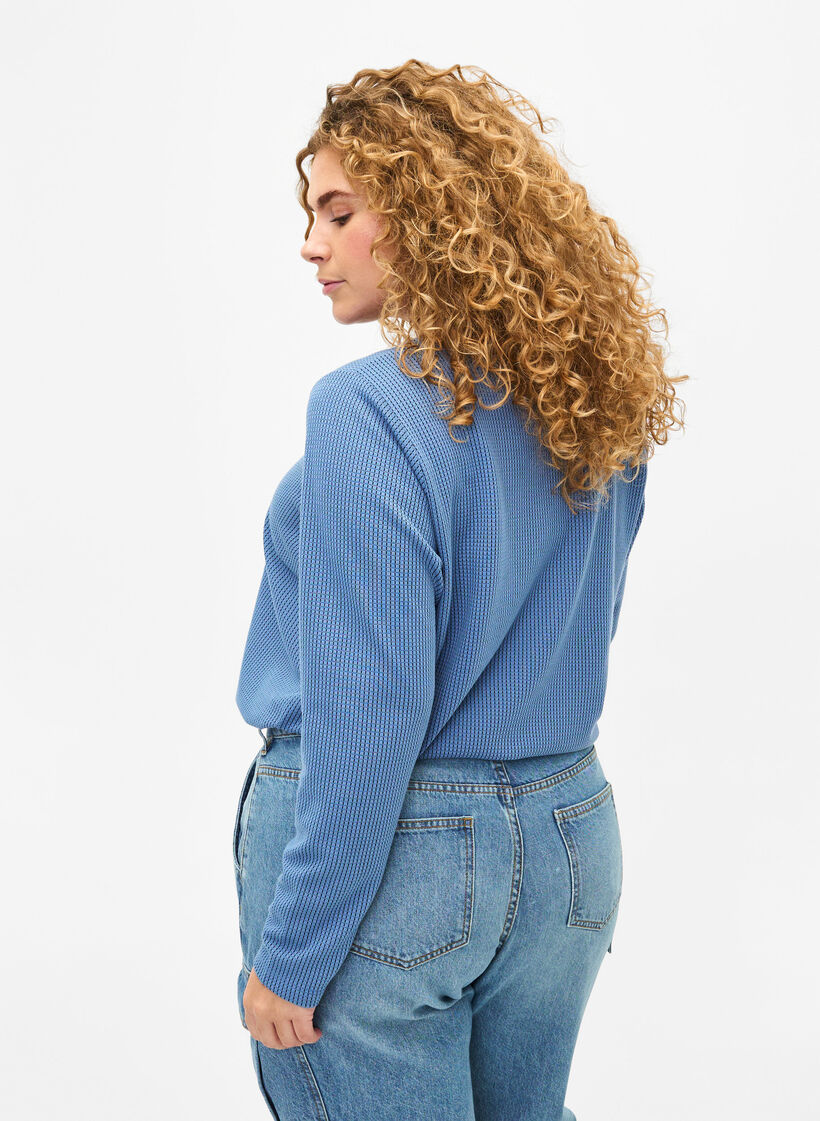 Chemisier à coupe A texturé, Quiet Harbor, Model image number 1