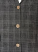 Blazer court &agrave; carreaux, Gris anthracite, Packshot image number 2