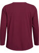 Blouse basique en jersey &agrave; manches longues, Bordeaux fonc&eacute;, Packshot image number 1