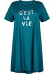 Chemise de nuit &agrave; manches courtes en coton biologique, Vert, Packshot image number 0