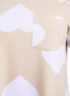 Long tee-shirt de nuit en mélange de modal et avec des coeurs, Beige, Packshot image number 2