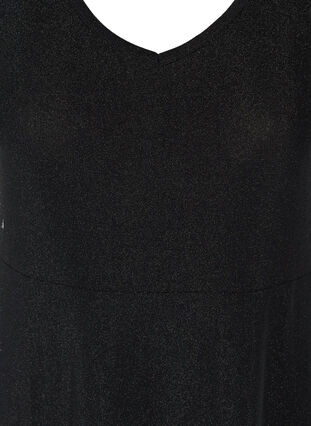 Robe scintillante sans manches à décolleté en V, Black, Packshot image number 2