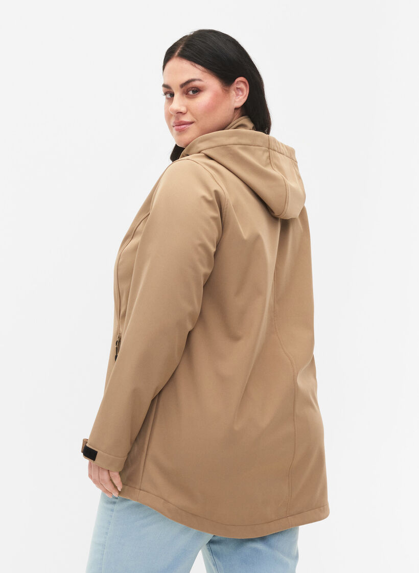 Veste softshell avec capuche amovible, Amphora, Model image number 1