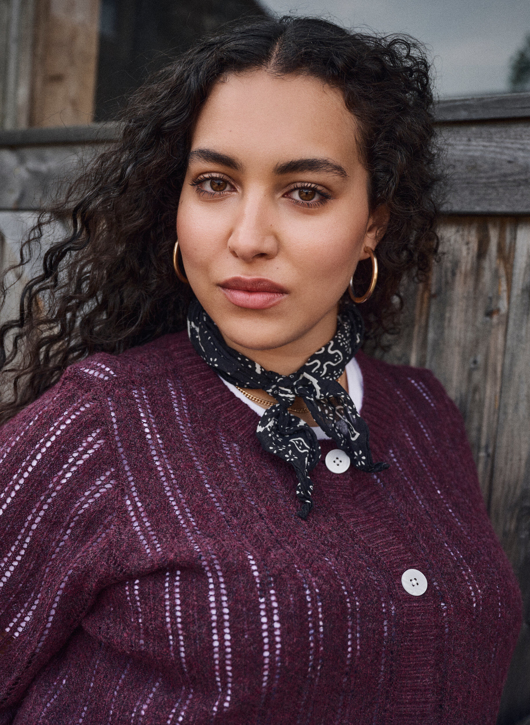 Zizzi Cardigan en maille ajour&eacute;e, Bordeaux fonc&eacute;, Image image number 0