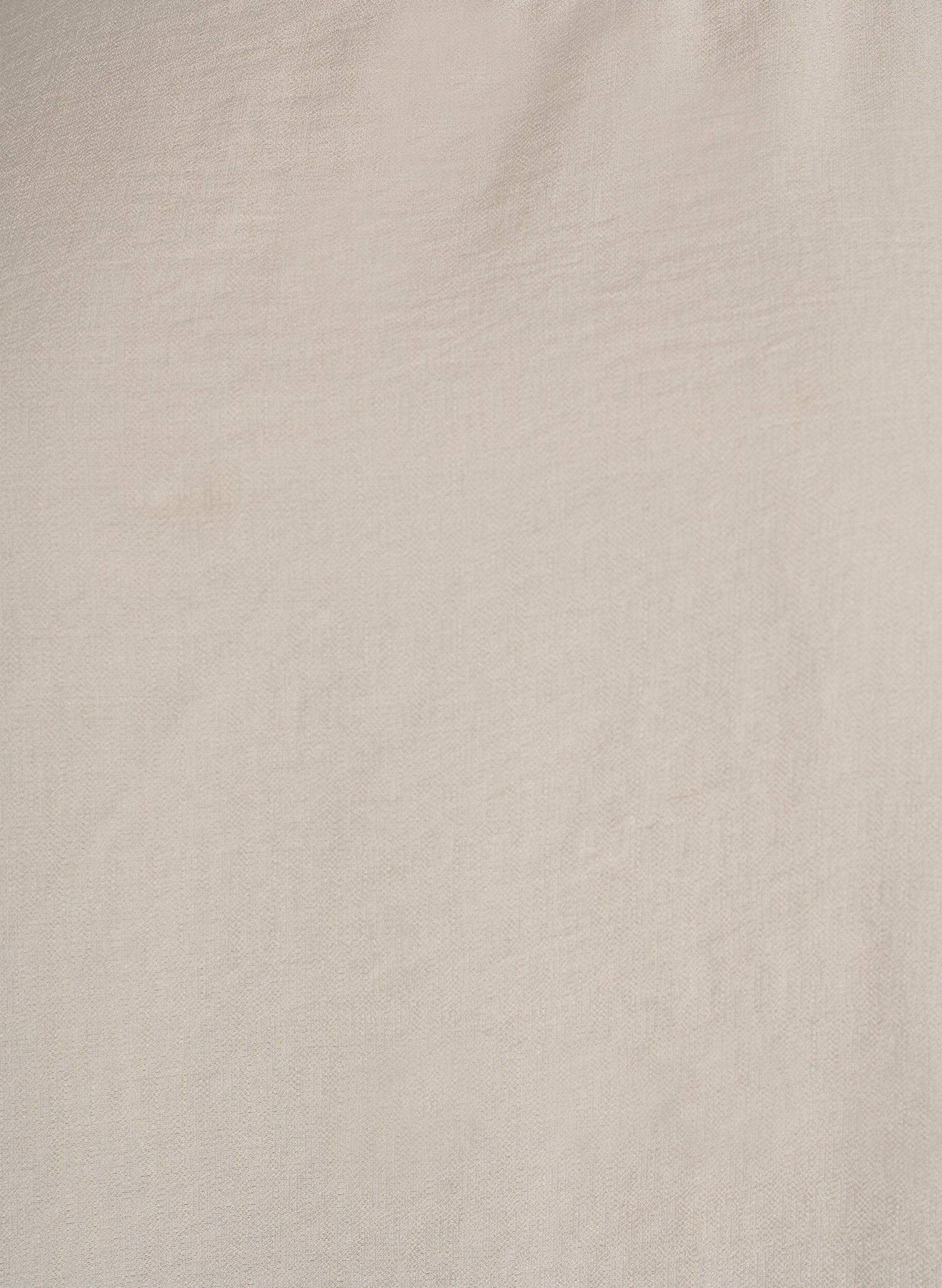 Zizzi Chemisier en viscose &agrave; manches mi-longues, Beige, Packshot image number 2