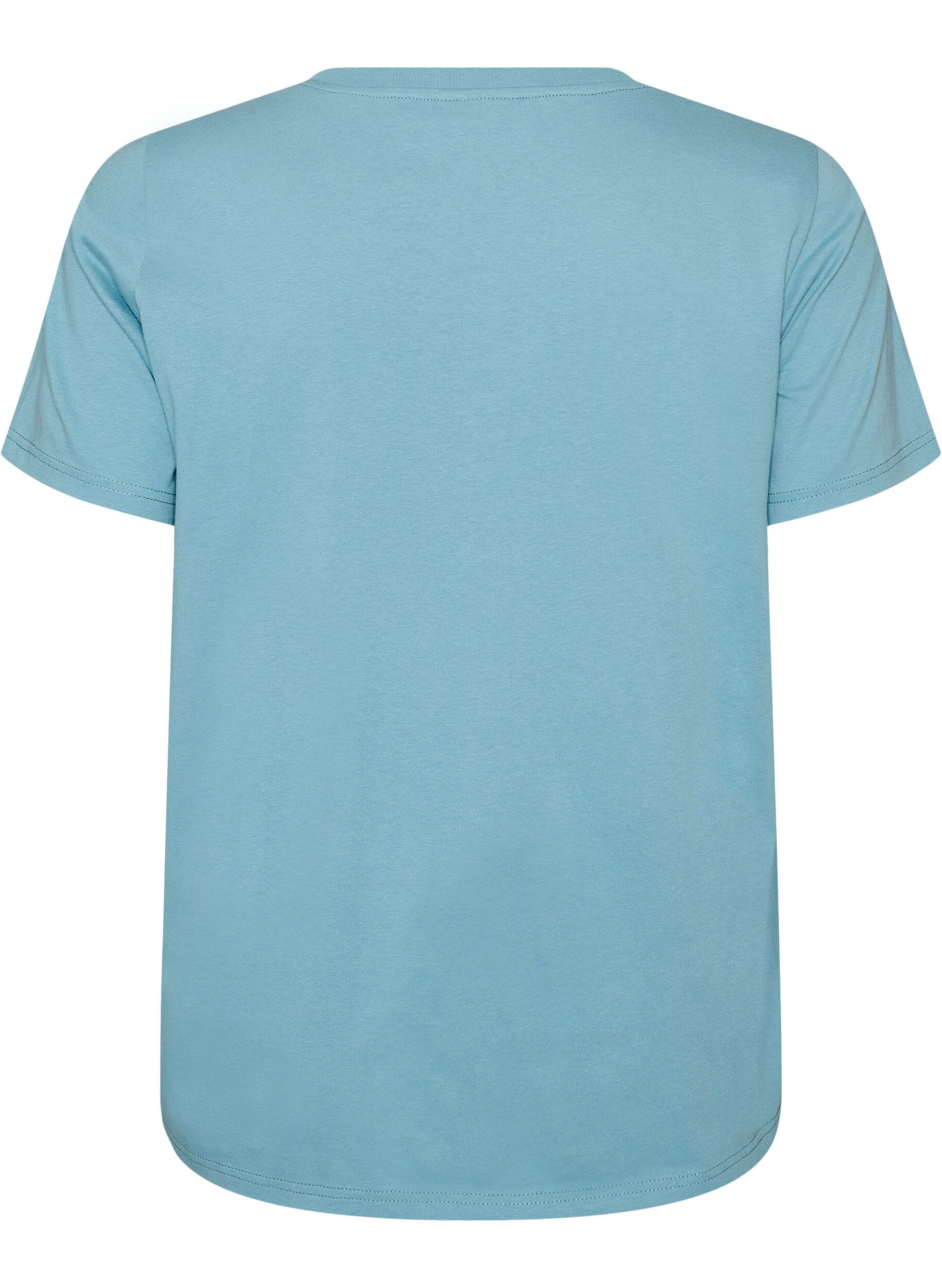 ZizziT-shirt en coton avec imprim&eacute;, Bleu, Packshot image number 1