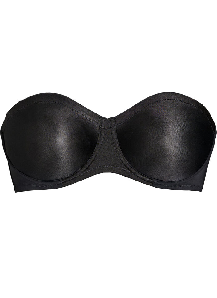 Soutien-gorge sans bretelles avec armatures, Noir, Packshot image number 0