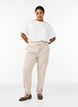 Pantalon cargo ample en coton, Beige, Model image number 0