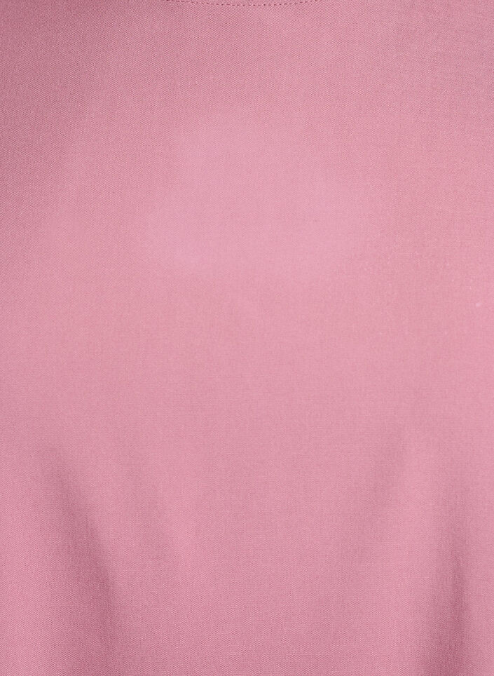 Chemisier tiss&eacute; &agrave; manches courtes et col rond, Rose, Packshot image number 2