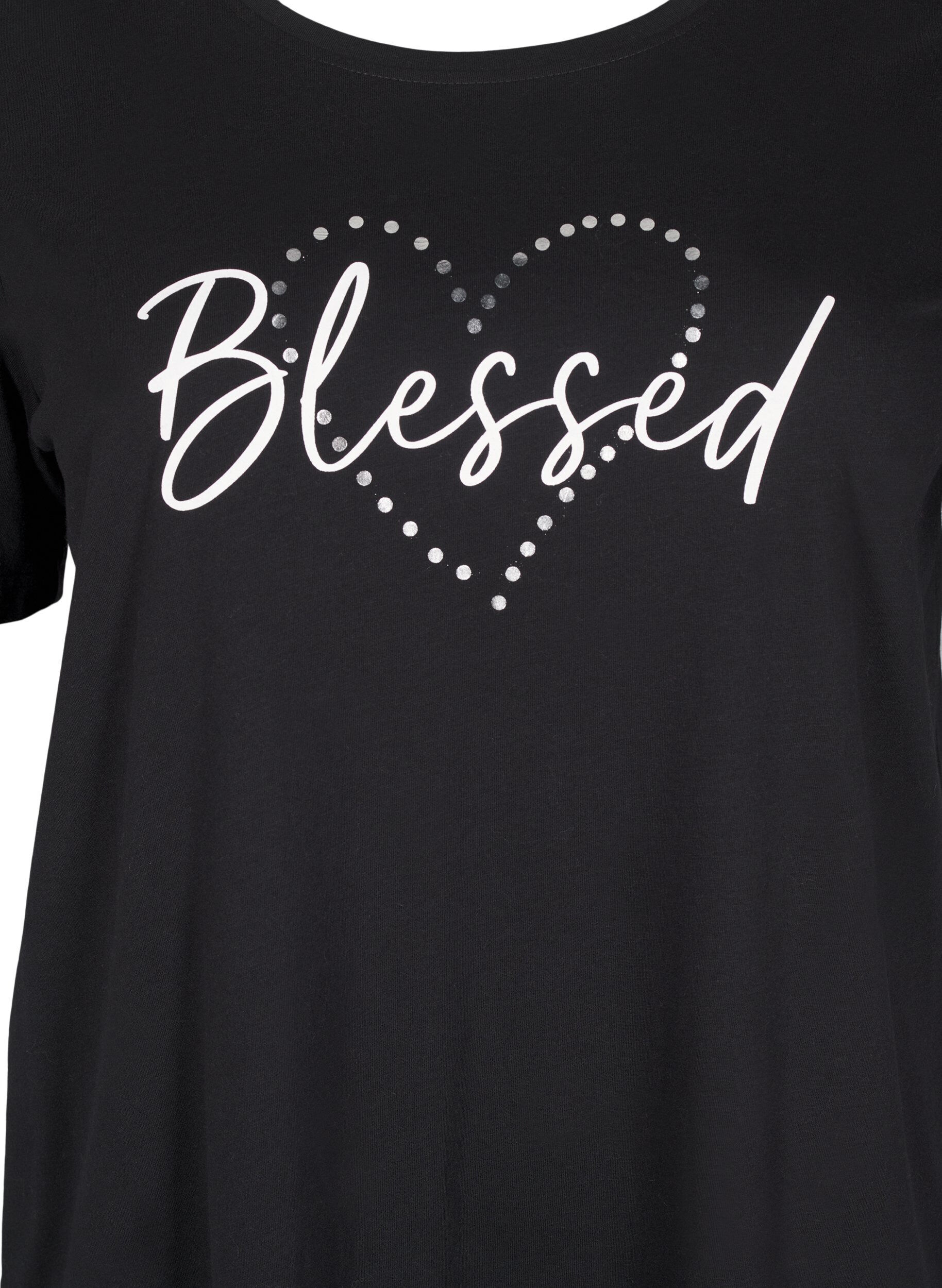 Zizzi FLASH &ndash; T-shirt avec motif, Noir, Packshot image number 2