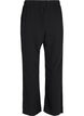 Pantalon &eacute;vas&eacute; avec taille &eacute;lastiqu&eacute;e, Noir, Packshot image number 1
