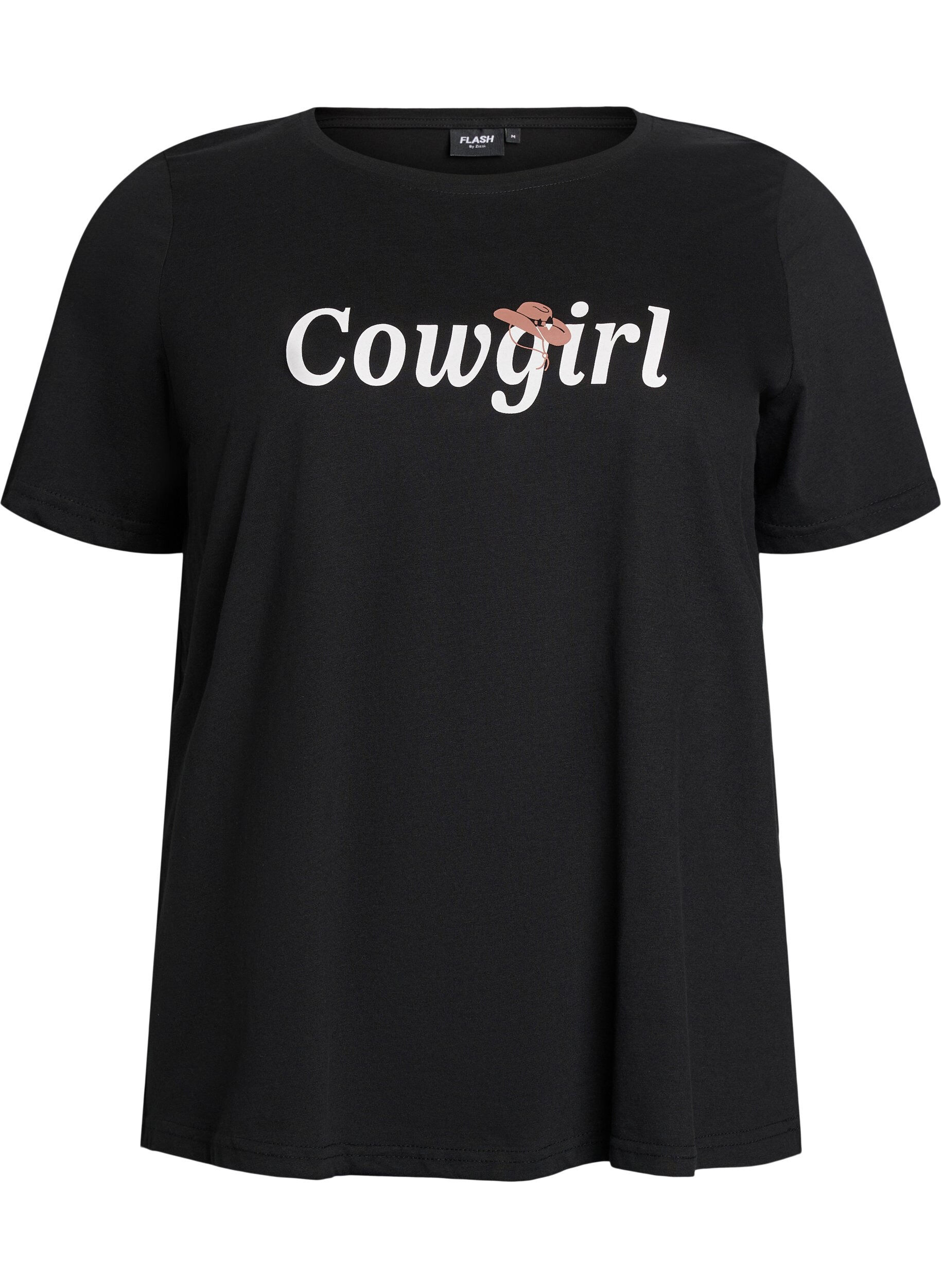 ZizziT-shirt imprim&eacute;, Noir, Packshot image number 0