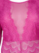 Bodystocking en dentelle et en maille, Fuchsia Red, Packshot image number 2