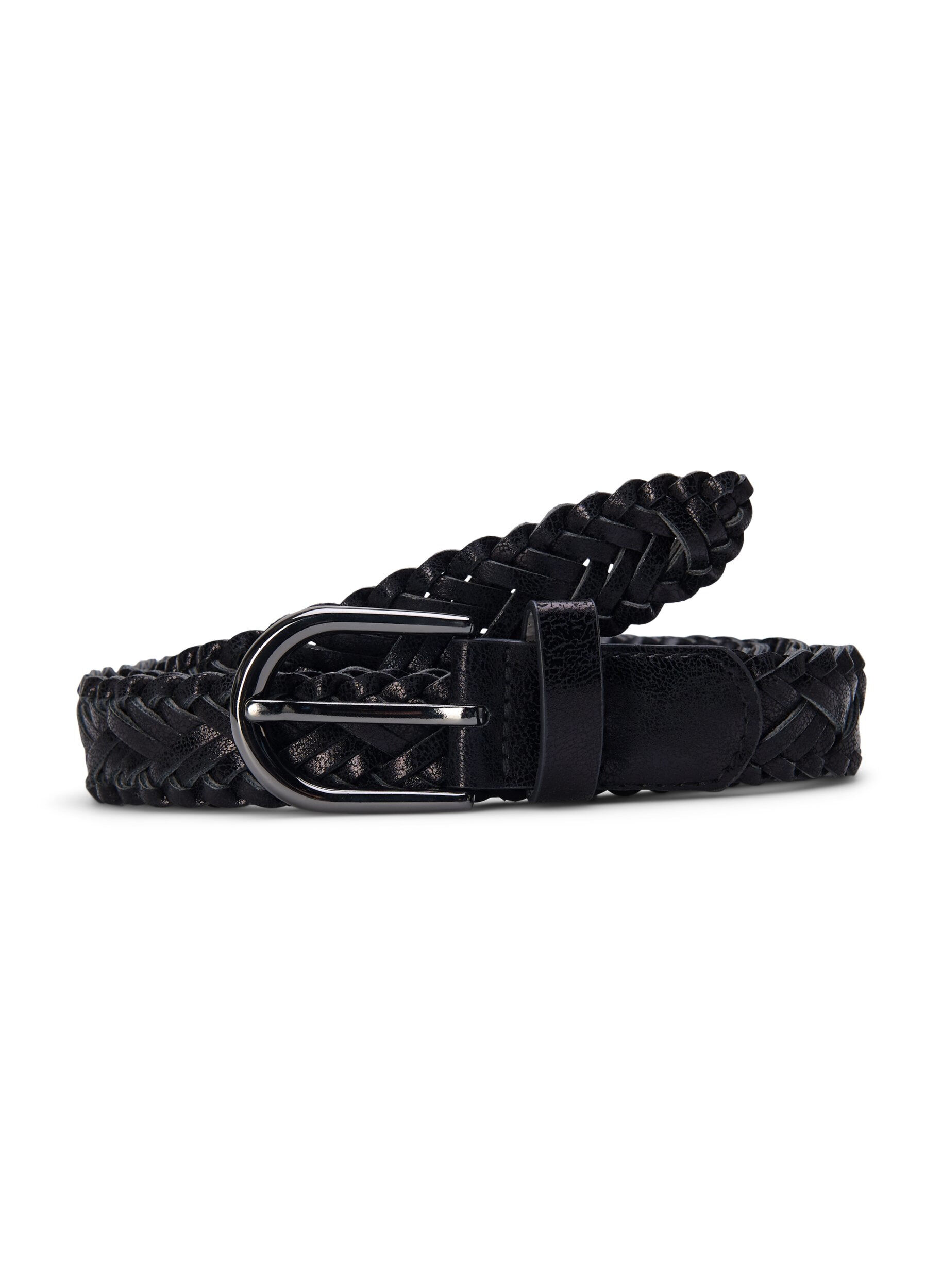 Zizzi Ceinture tress&eacute;e, Black, Packshot image number 0