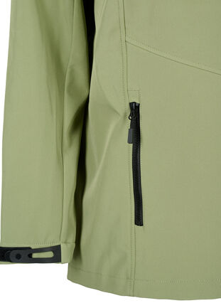  Veste softshell courte avec des poches, Oil Green, Packshot image number 3