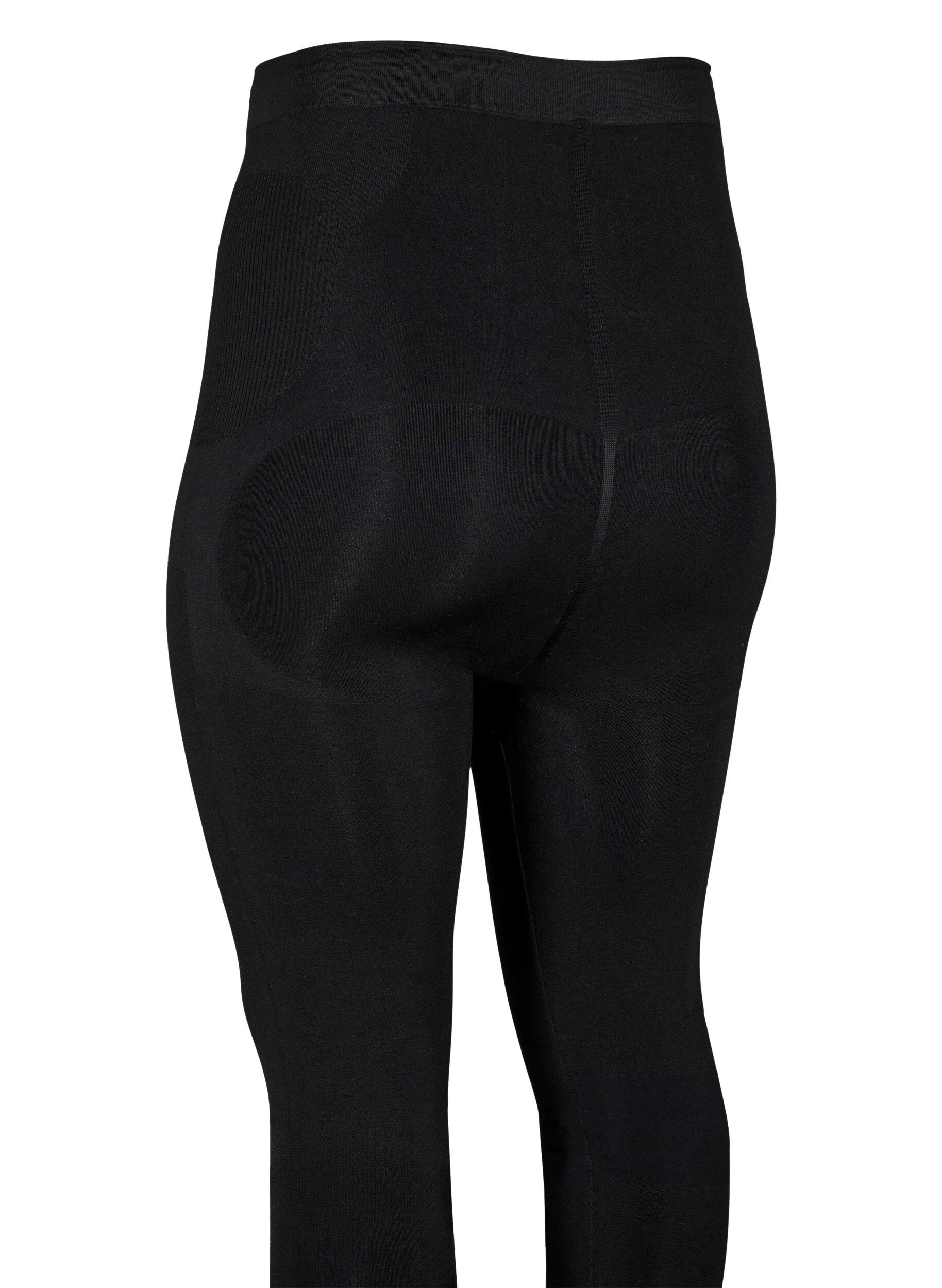 Zizzi Leggings gainants &agrave; taille haute, Noir, Packshot image number 2