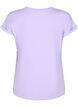 T-shirt à manches courtes en coton mélangé, Violet, Packshot image number 1