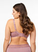 Soutien-gorge couvrant avec maillage en dentelle, Rose, Model image number 1