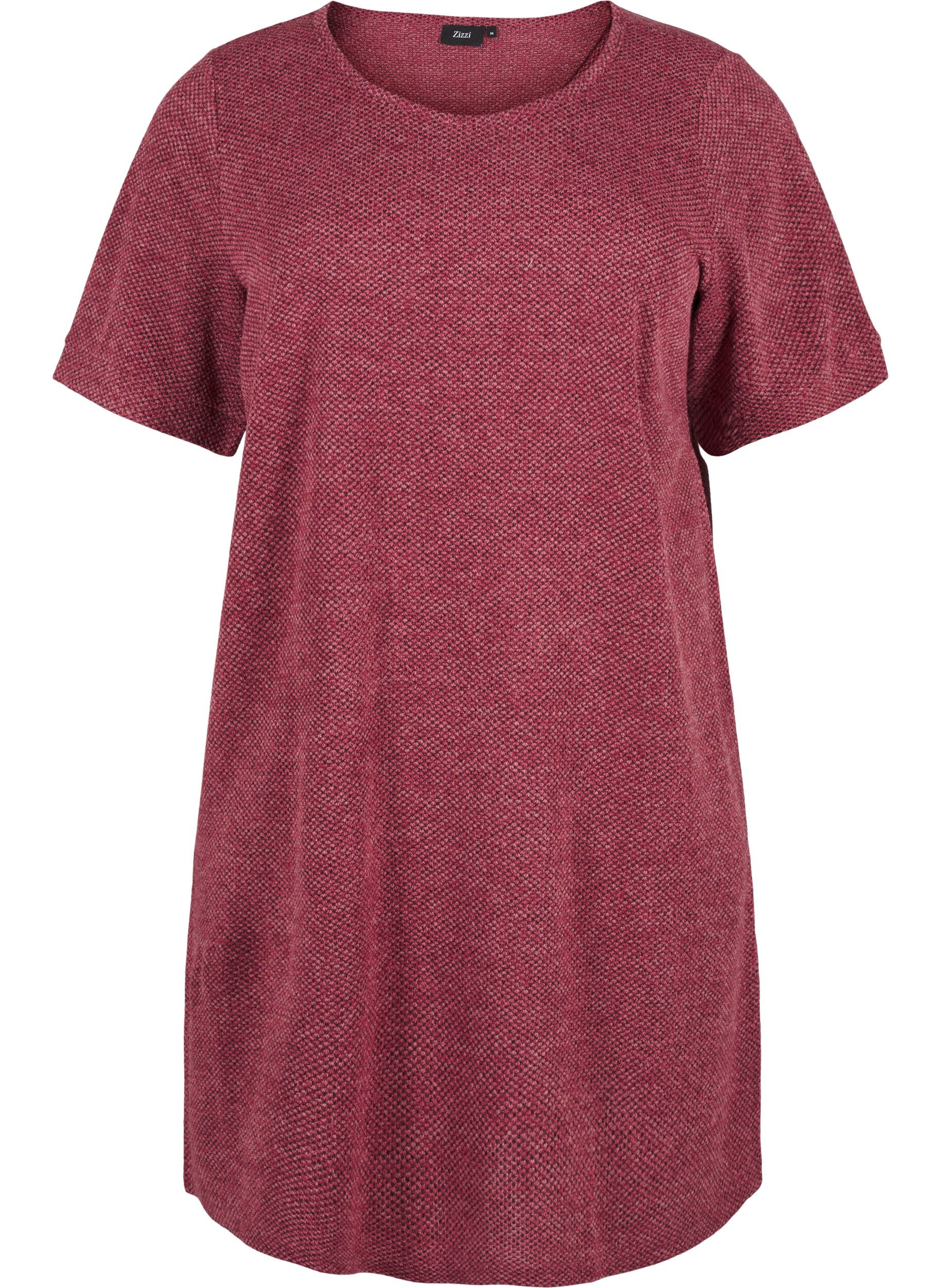 Zizzi Robe t-shirt &agrave; manches courtes, Dry Rose, Packshot image number 0