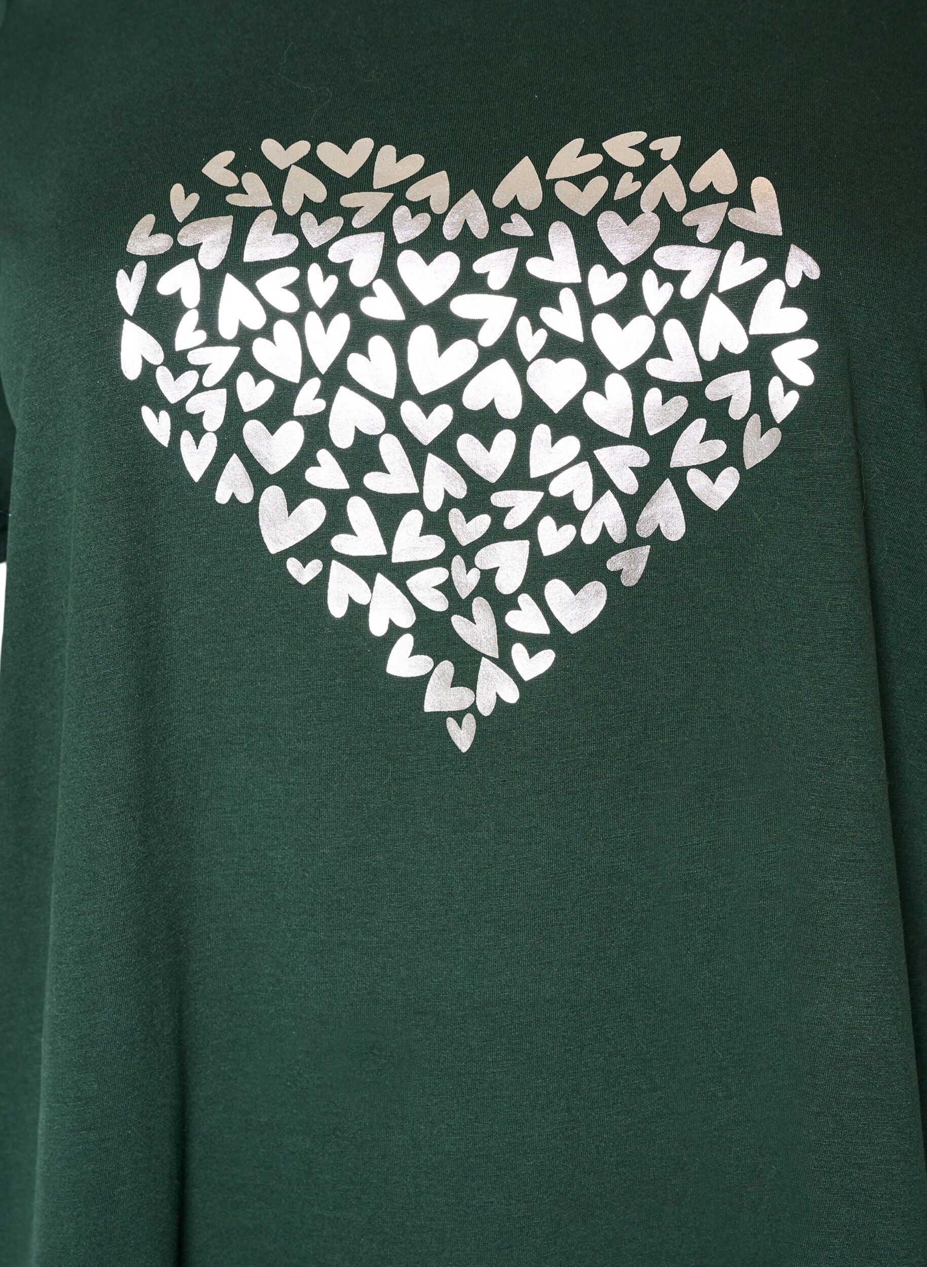 ZizziT-shirt imprim&eacute;, Vert, Packshot image number 2