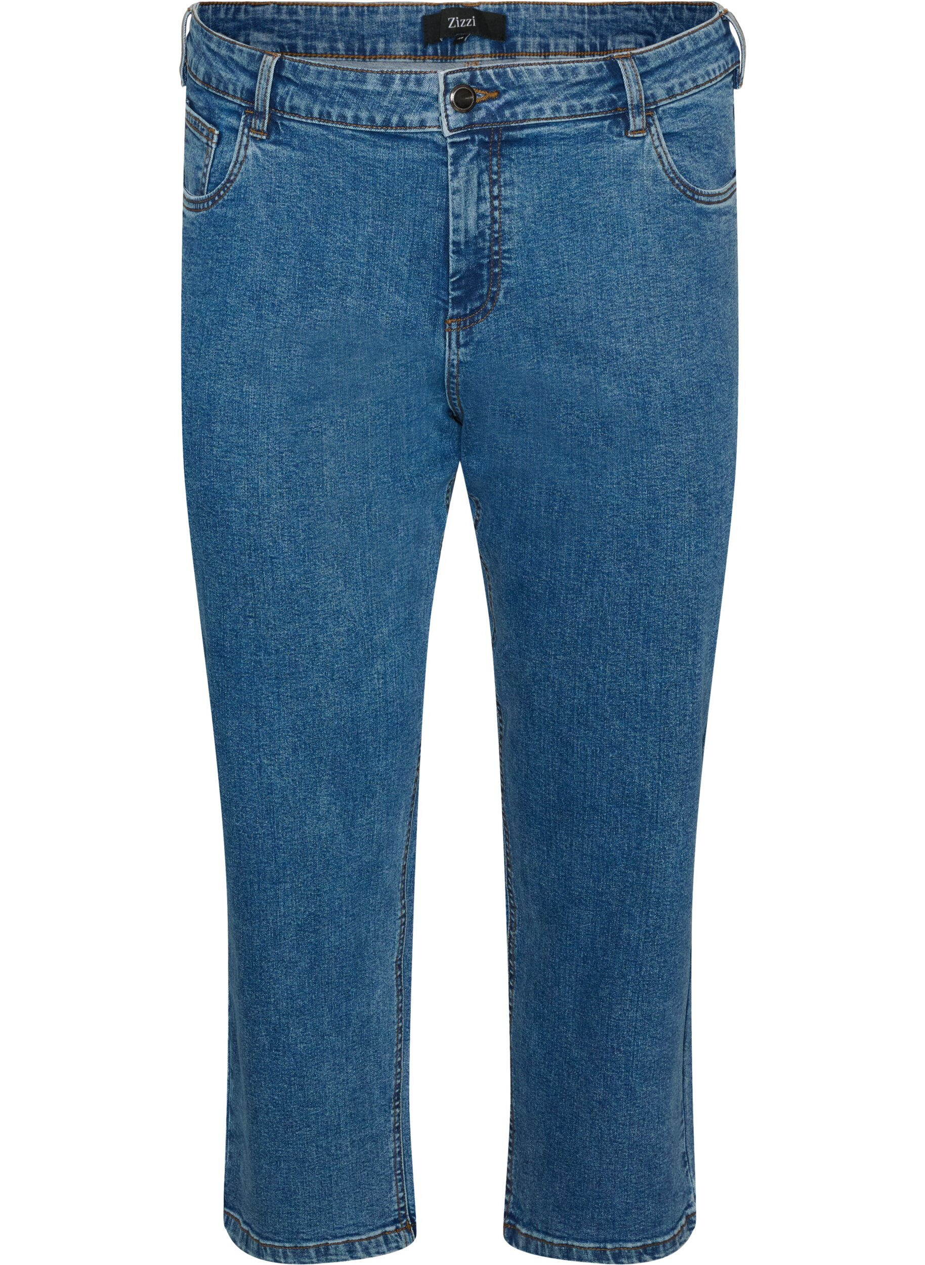 Vera jeans cropped &agrave; coupe droite
