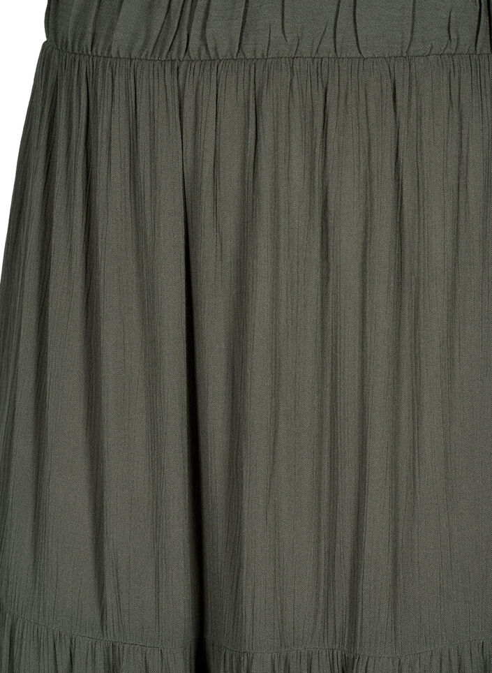 Jupe longue &agrave; taille &eacute;lastiqu&eacute;e, Vert, Packshot image number 2