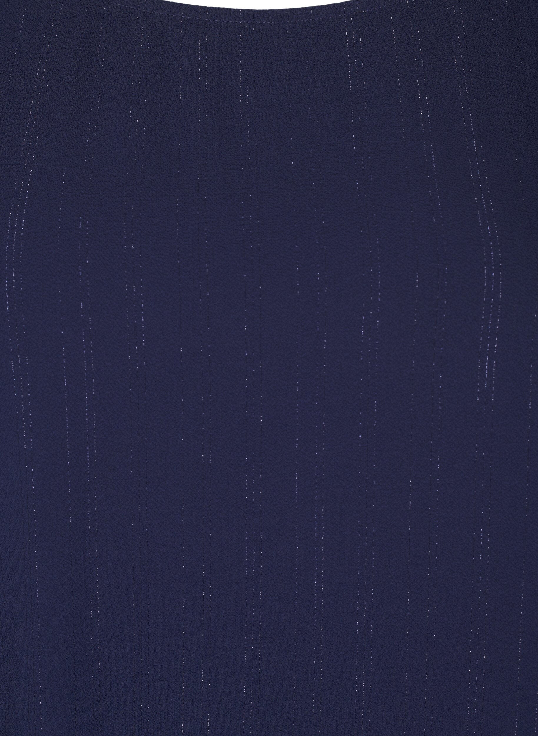 Zizzi Chemisier avec paillettes argent&eacute;es, Bleu, Packshot image number 2